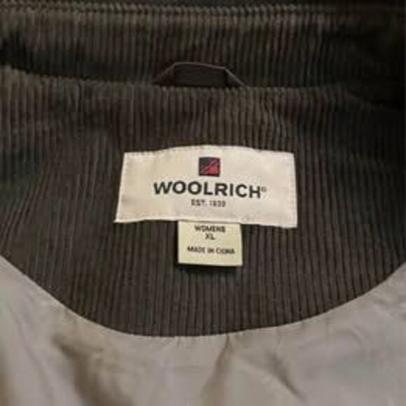 Vtg Woolrich Barn Coat Aztec Navajo Pattern Wool Jacket Womens XL Leather Collar - Picture 7 of 7